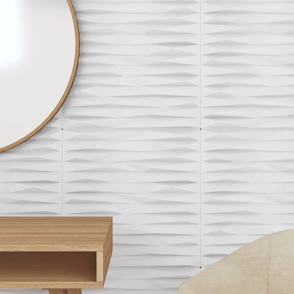 Wandpanelen Steen 6 M² 50X50 Cm Xps Wit 24 Wit steen