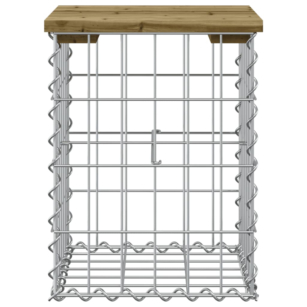 Tuinbank Schanskorfontwerp Geïmpregneerd Grenenhout 33 x 31 x 42 cm Donkerbruin