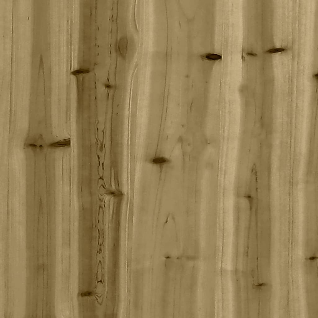 Tuinbank Schanskorfontwerp Geïmpregneerd Hout 203 x 31 x 42 cm Donkerbruin