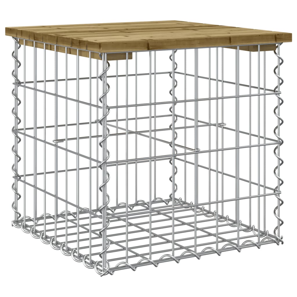Tuinbank Schanskorfontwerp Geïmpregneerd Grenenhout 43 x 44 x 42 cm Donkerbruin