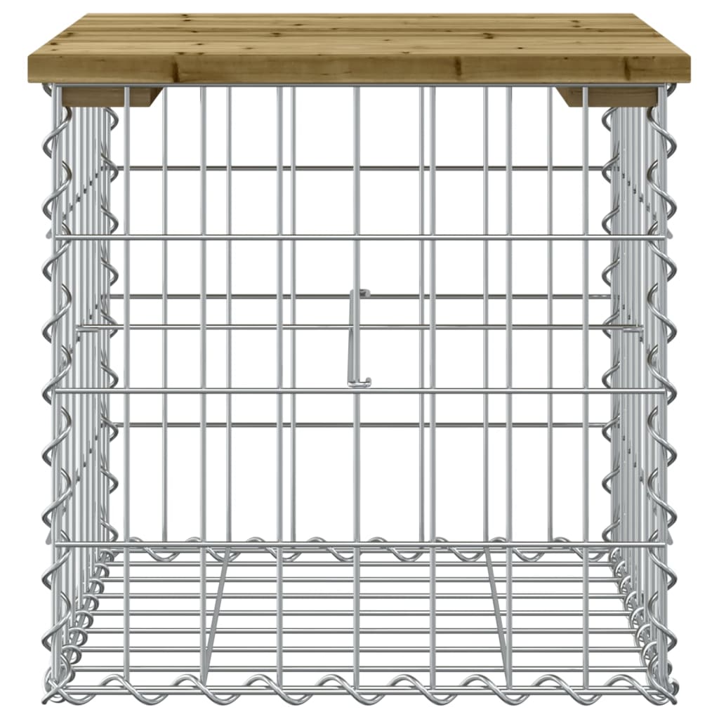 Tuinbank Schanskorfontwerp Geïmpregneerd Grenenhout 43 x 44 x 42 cm Donkerbruin