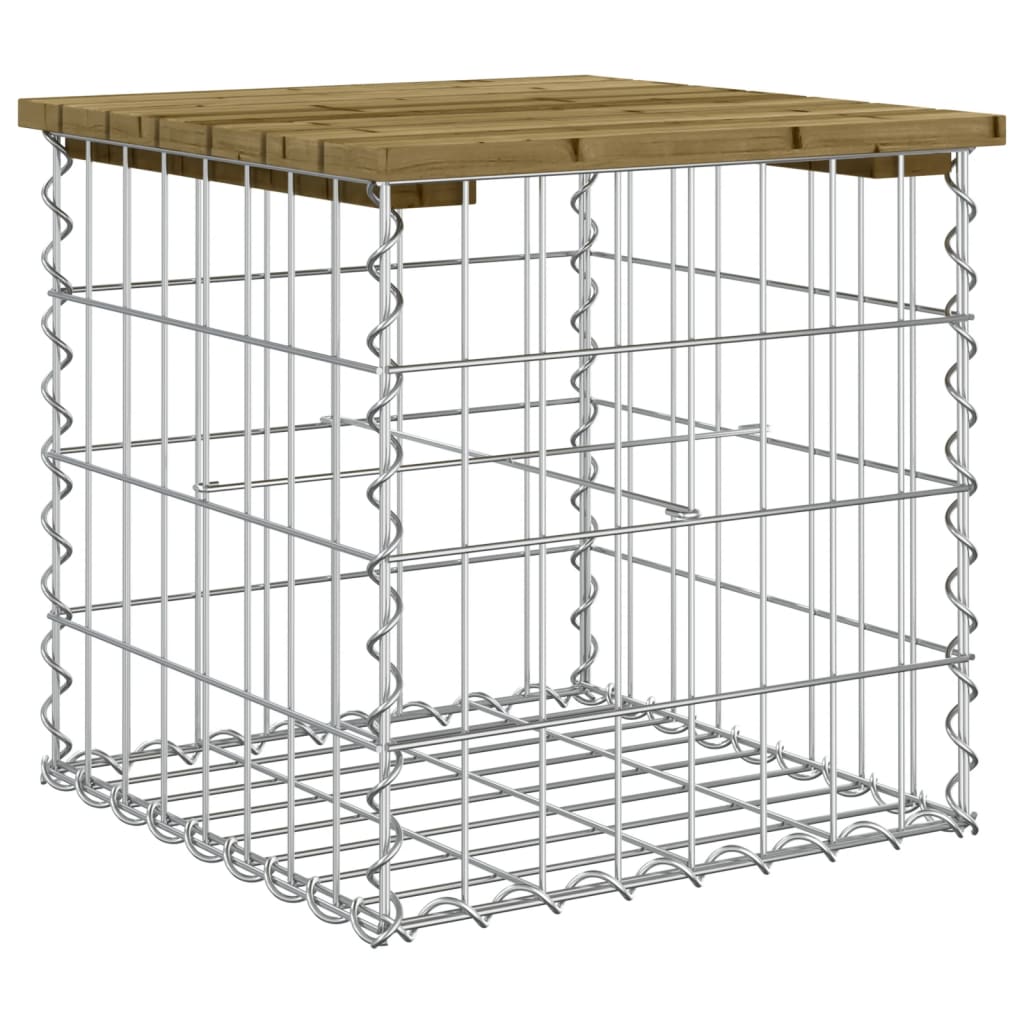Tuinbank Schanskorfontwerp Geïmpregneerd Grenenhout 43 x 44 x 42 cm Donkerbruin