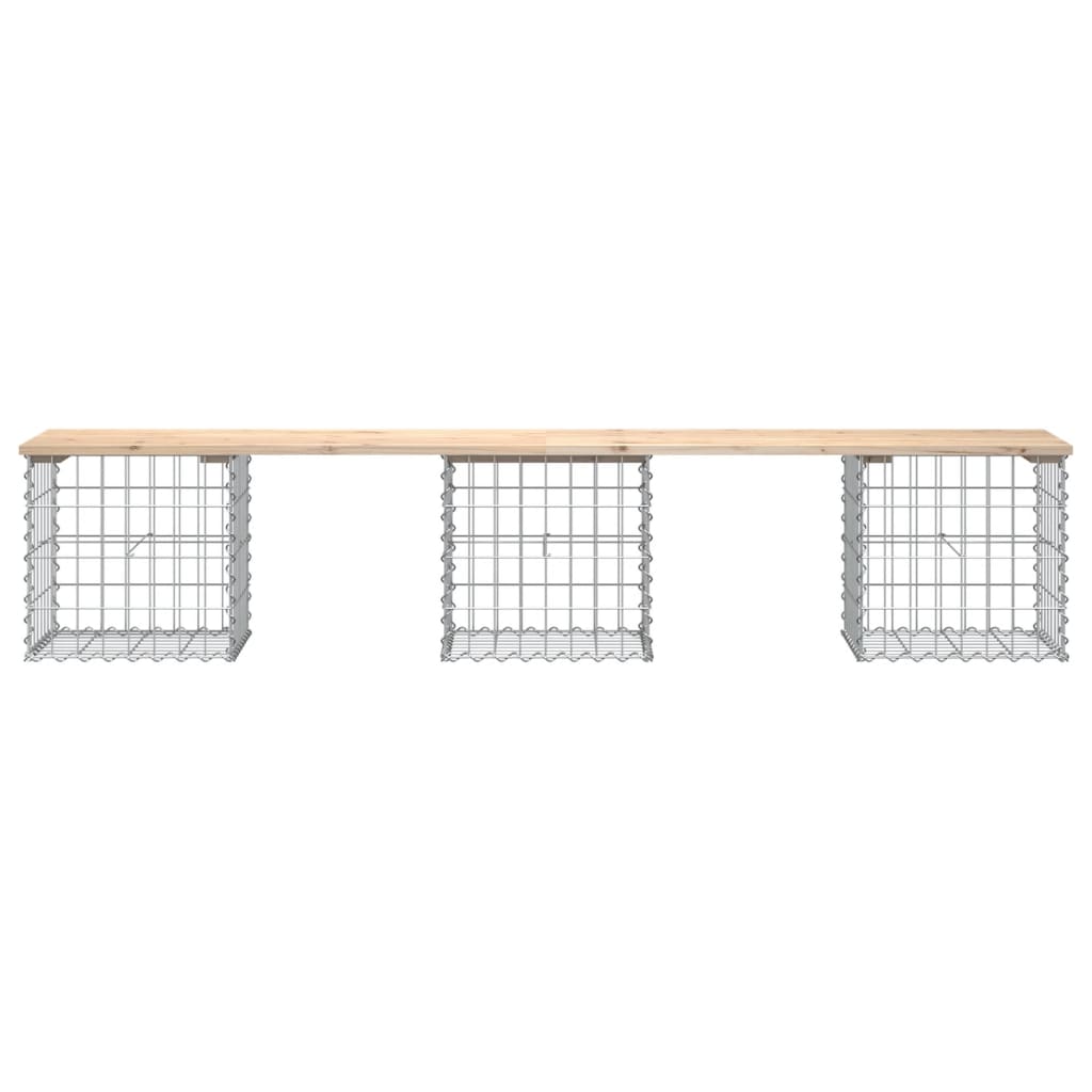 Tuinbank Schanskorfontwerp Massief Grenenhout 203 x 44 x 42 cm Natuurlijk grenenhout