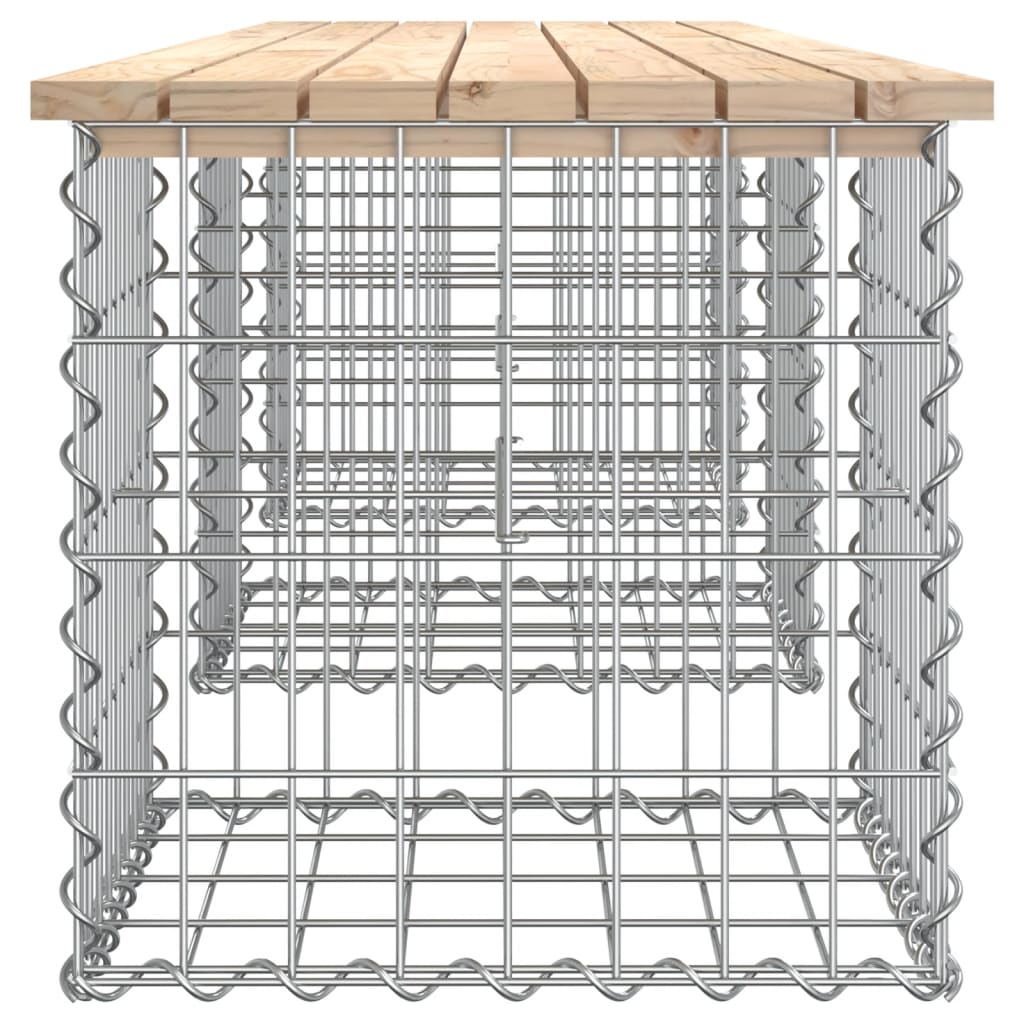 Tuinbank Schanskorfontwerp Massief Grenenhout 203 x 44 x 42 cm Natuurlijk grenenhout