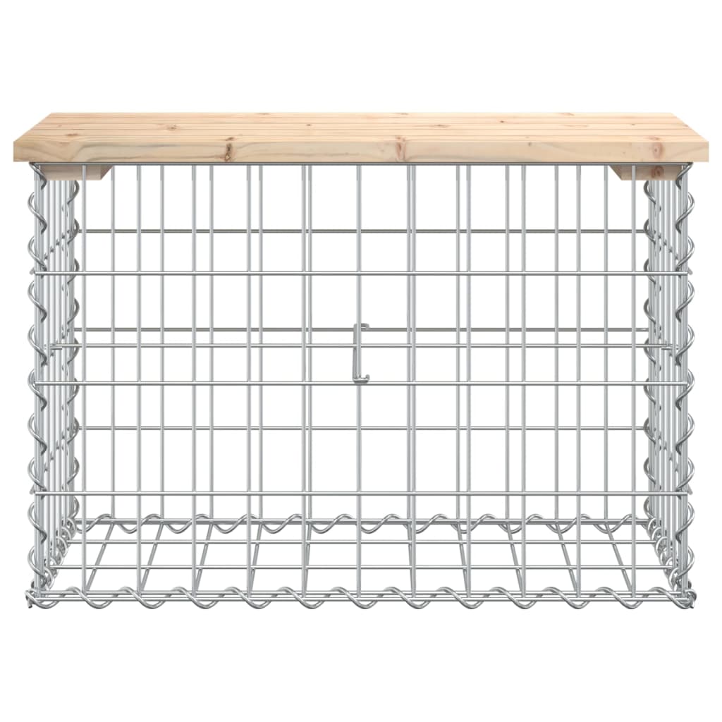 Tuinbank Schanskorfontwerp Massief Grenenhout 63 x 31,5 x 42 cm Natuurlijk grenenhout