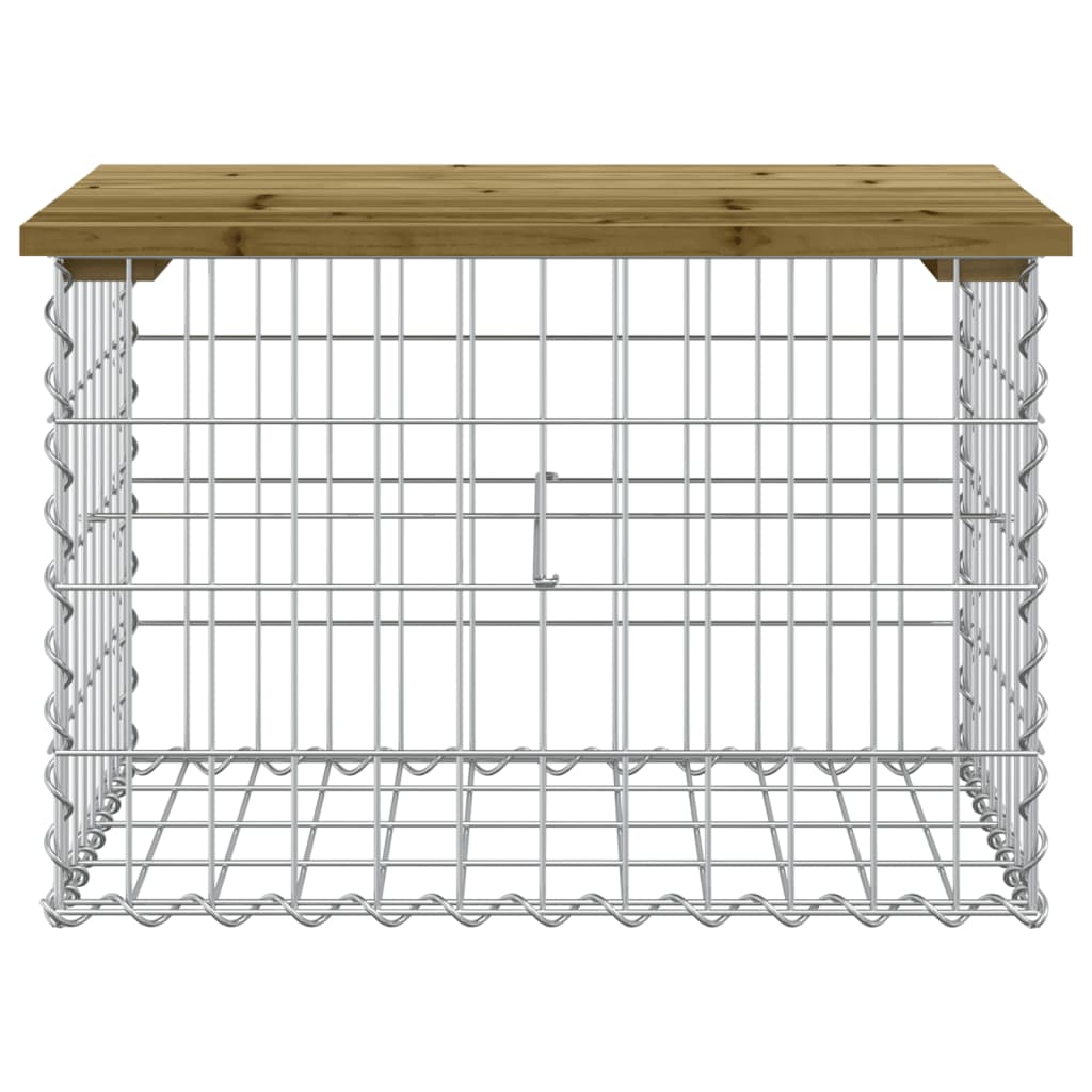 Tuinbank Schanskorfontwerp Geïmpregneerd Grenenhout 63 x 44 x 42 cm Donkerbruin