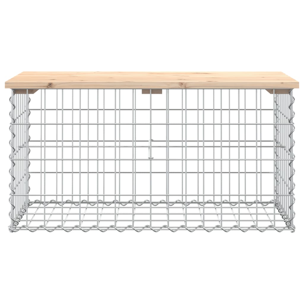 Tuinbank Schanskorfontwerp Massief Grenenhout 83 x 44 x 42 cm Natuurlijk grenenhout