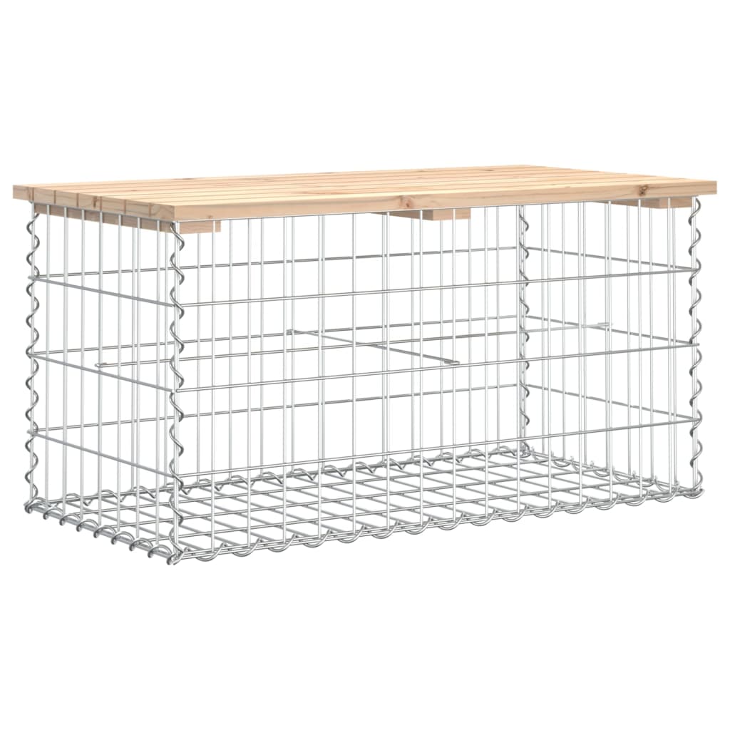 Tuinbank Schanskorfontwerp Massief Grenenhout 83 x 44 x 42 cm Natuurlijk grenenhout