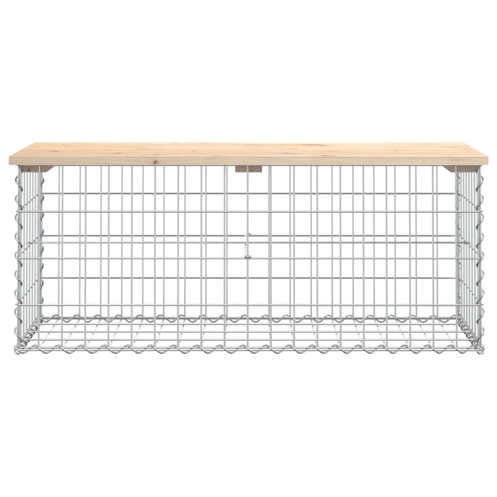 Tuinbank Schanskorfontwerp Massief Grenenhout 103 x 44 x 42 cm Natuurlijk grenenhout