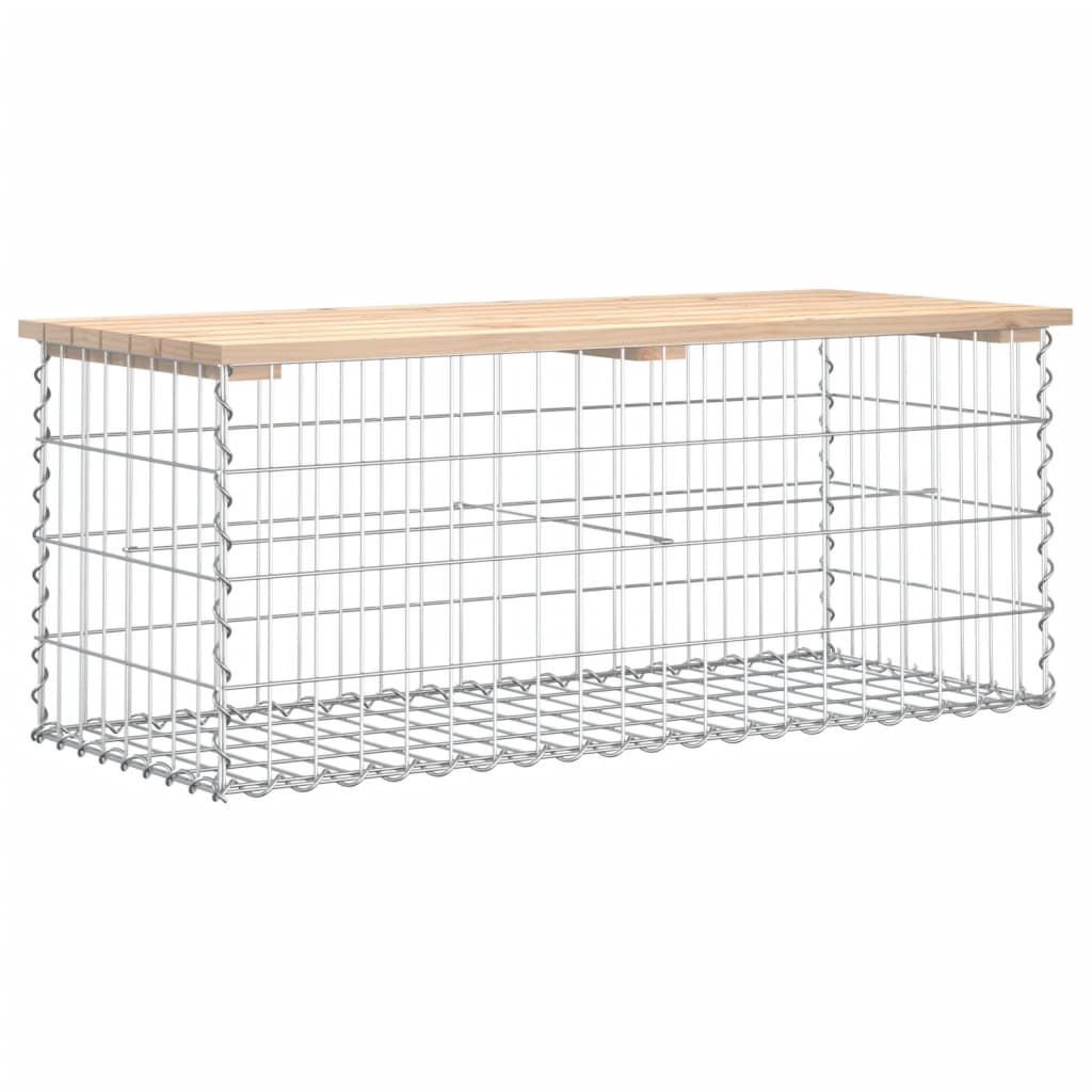 Tuinbank Schanskorfontwerp Massief Grenenhout 103 x 44 x 42 cm Natuurlijk grenenhout