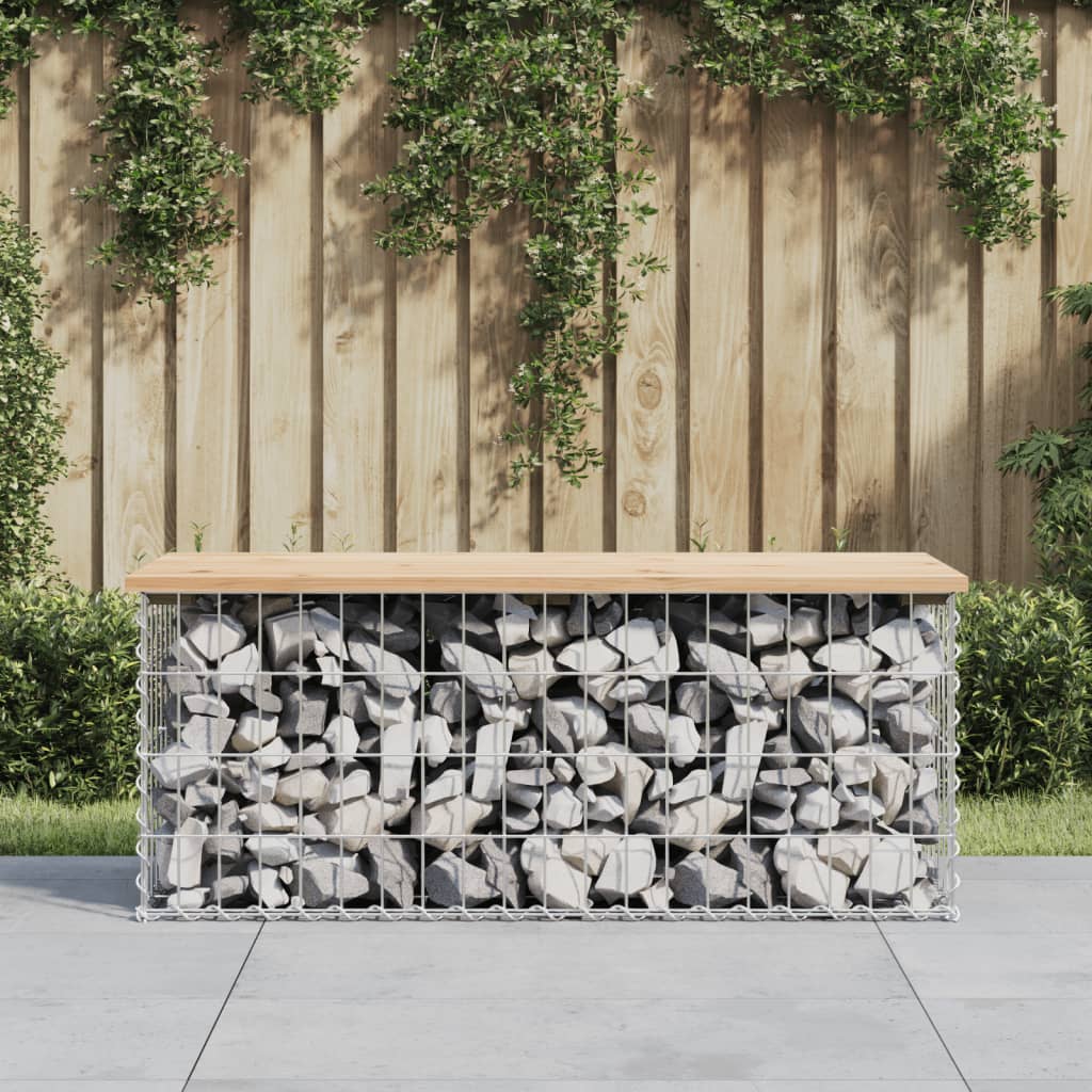 Tuinbank Schanskorfontwerp Massief Grenenhout 103 x 44 x 42 cm Natuurlijk grenenhout