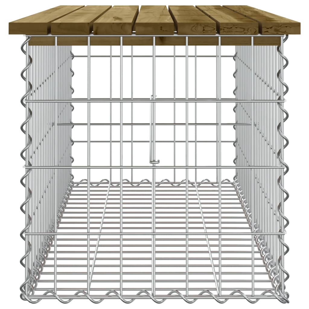 Tuinbank Schanskorfontwerp Geïmpregneerd Hout 103 x 44 x 42 cm Donkerbruin