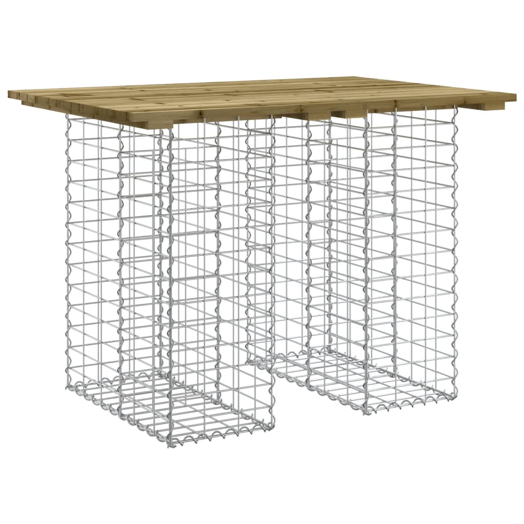 Tuinbank Schanskorfontwerp 100X70X72 Cm Geïmpregneerd Hout 70 x 100 x 72 cm Donkerbruin