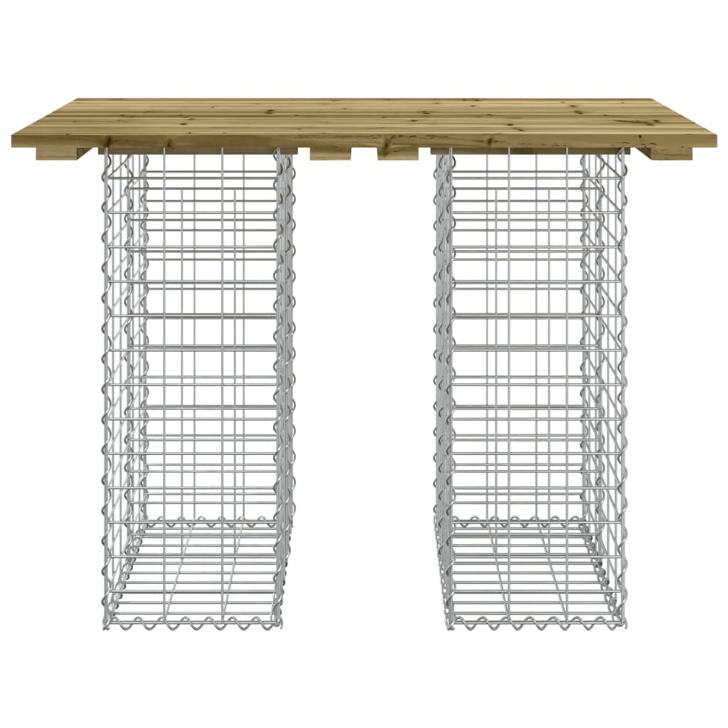 Tuinbank Schanskorfontwerp 100X70X72 Cm Geïmpregneerd Hout 70 x 100 x 72 cm Donkerbruin