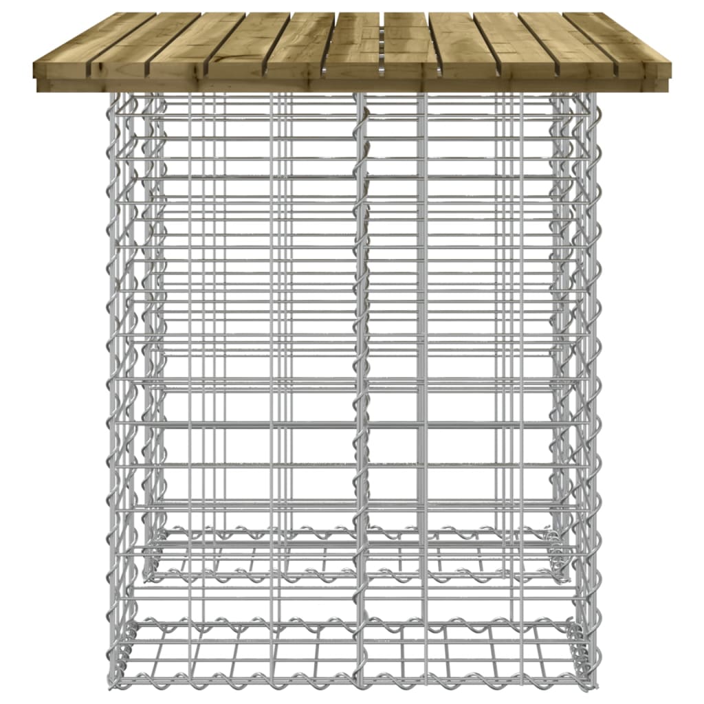 Tuinbank Schanskorfontwerp 100X70X72 Cm Geïmpregneerd Hout 70 x 100 x 72 cm Donkerbruin