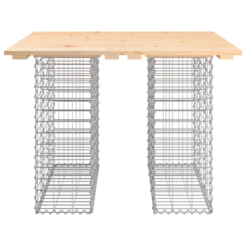 Tuinbank Schanskorfontwerp 100X102X72 Cm Massief Grenenhout 102 x 100 x 72 cm Natuurlijk grenenhout