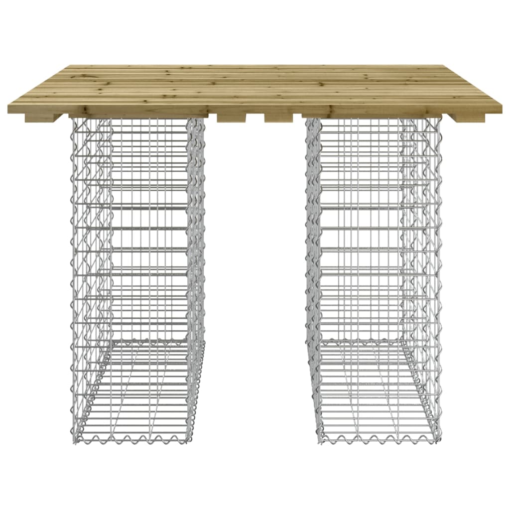 Tuinbank Schanskorfontwerp 100X102X72 Cm Geïmpregneerd Hout 102 x 100 x 72 cm Donkerbruin