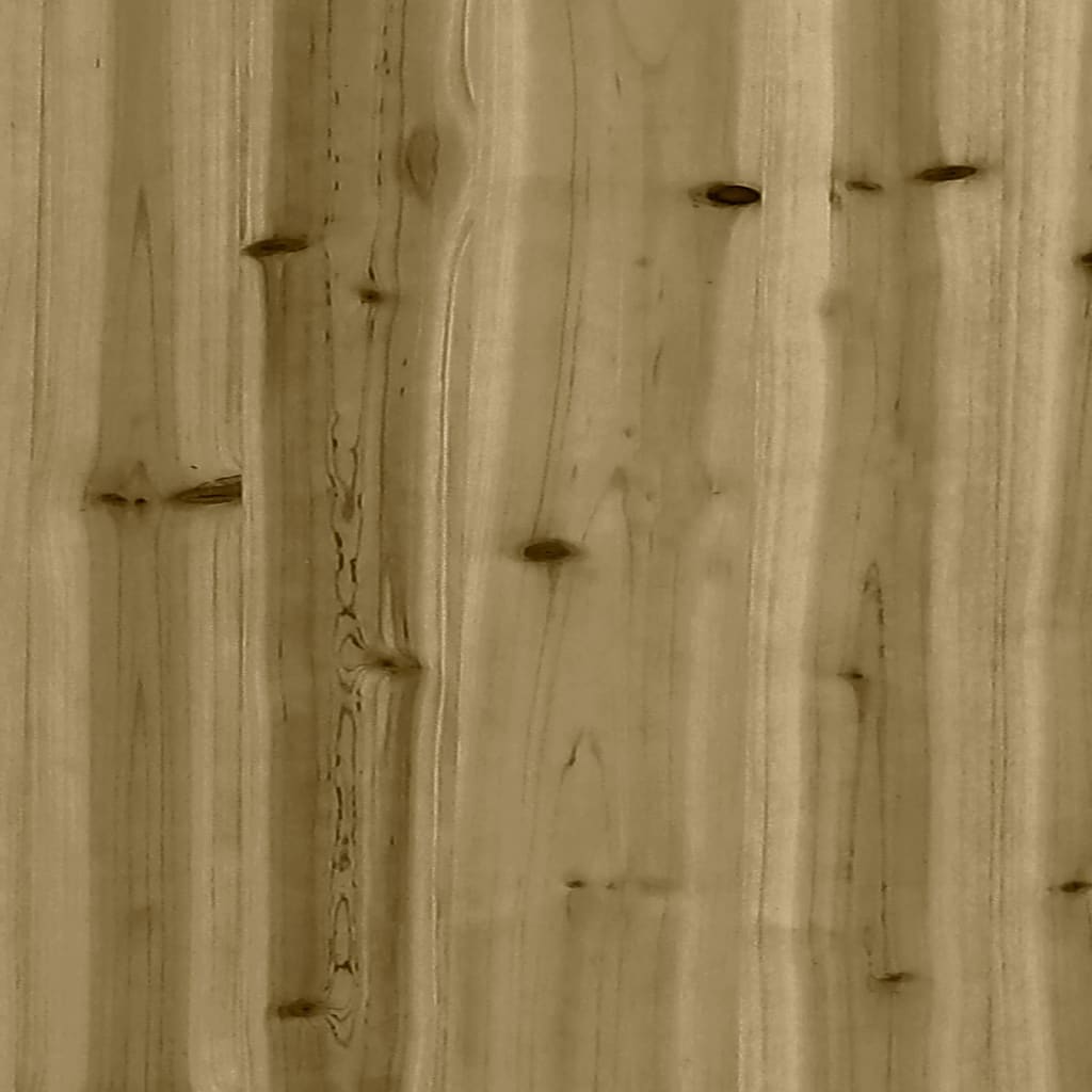 Tuinbank Schanskorfontwerp 100X102X72 Cm Geïmpregneerd Hout 102 x 100 x 72 cm Donkerbruin