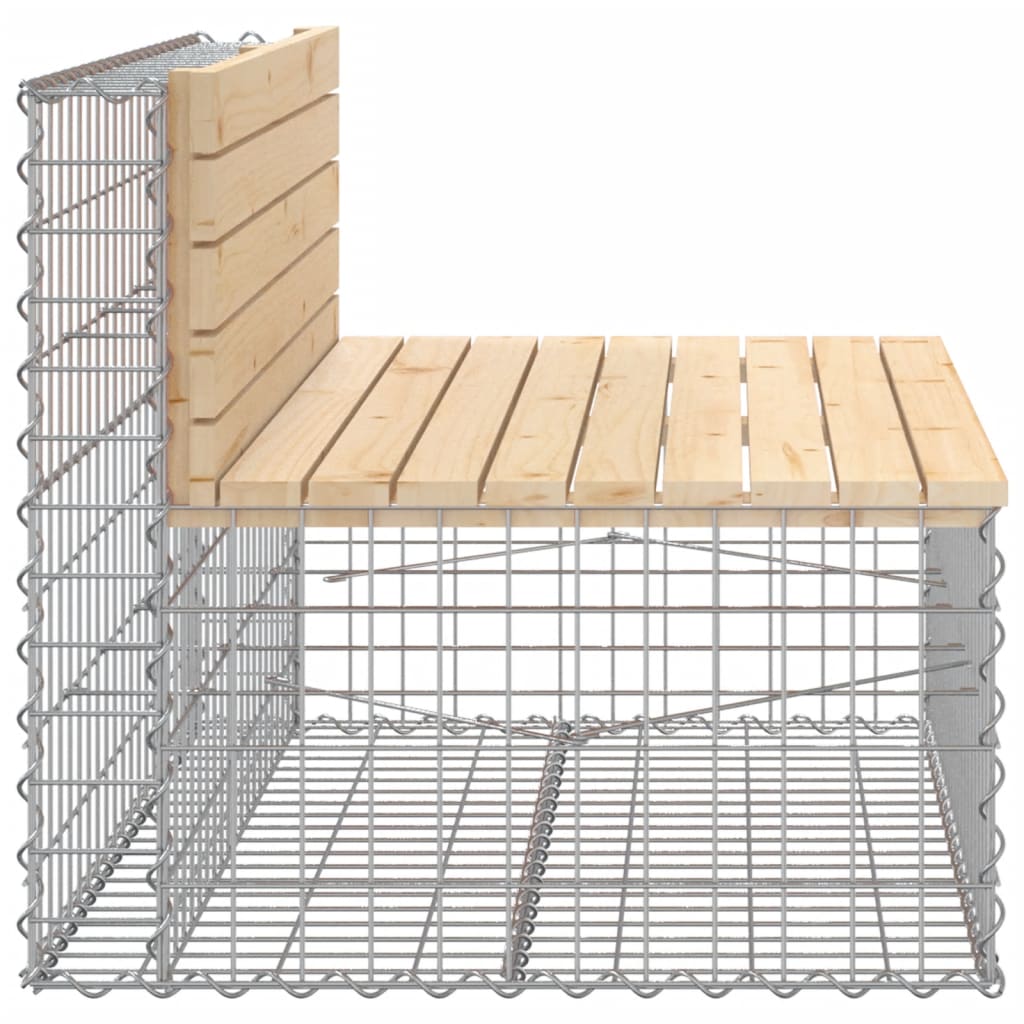Tuinbank Schanskorfontwerp Massief Grenenhout 103 x 70 x 65 cm Natuurlijk grenenhout
