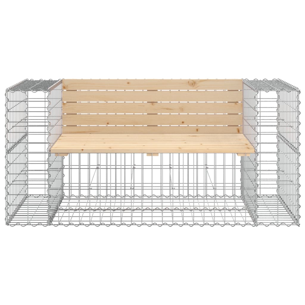 Tuinbank Schanskorfontwerp 143X71X65,5 Cm Massief Grenenhout 143 x 71 x 65.5 cm Natuurlijk grenenhout
