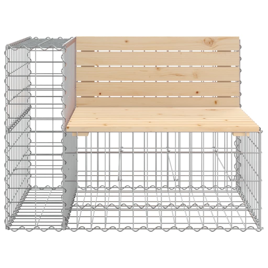 Tuinbank Schanskorfontwerp 92X71X65,5 Cm Massief Grenenhout 92 x 71 x 65.5 cm Natuurlijk grenenhout