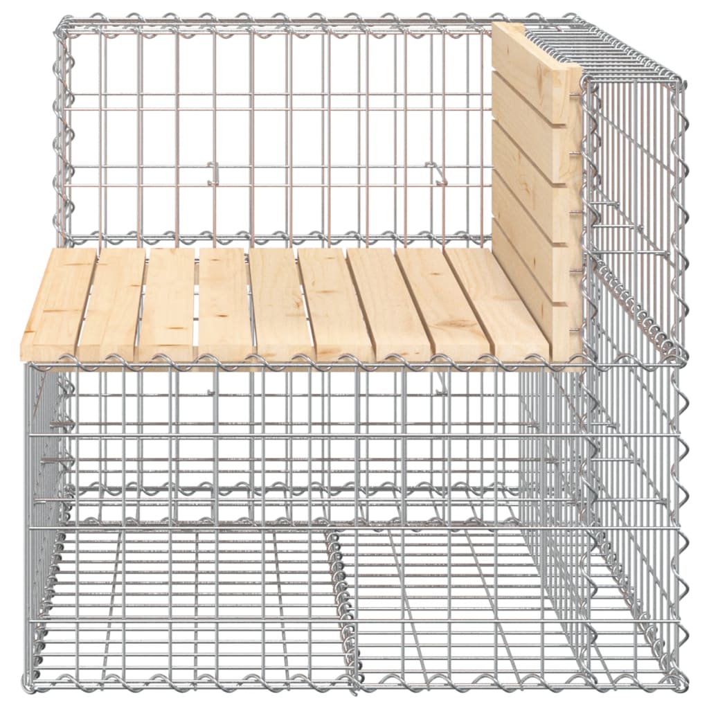 Tuinbank Schanskorfontwerp 92X71X65,5 Cm Massief Grenenhout 92 x 71 x 65.5 cm Natuurlijk grenenhout