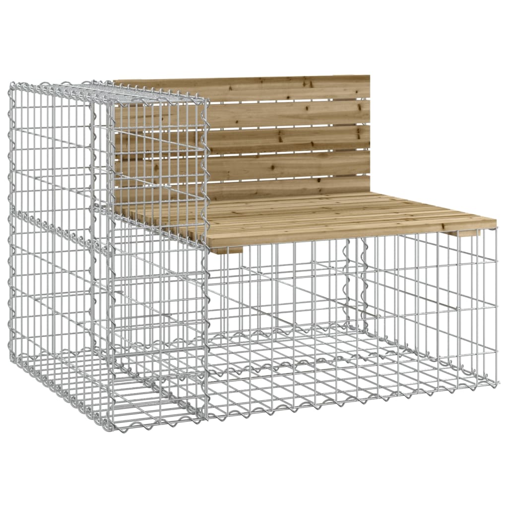 Tuinbank Schanskorfontwerp 92X71X65,5 Cm Geïmpregneerd Hout 92 x 71 x 65.5 cm Donkerbruin