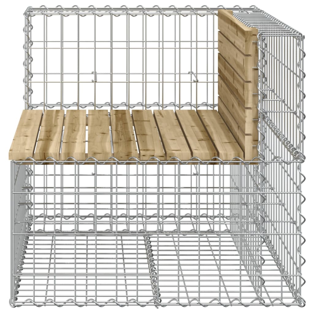 Tuinbank Schanskorfontwerp 92X71X65,5 Cm Geïmpregneerd Hout 92 x 71 x 65.5 cm Donkerbruin