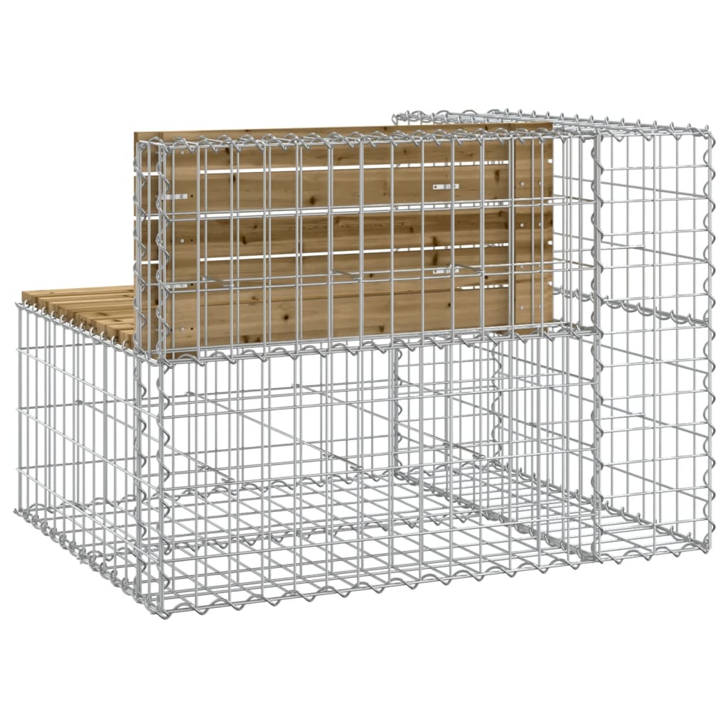 Tuinbank Schanskorfontwerp 92X71X65,5 Cm Geïmpregneerd Hout 92 x 71 x 65.5 cm Donkerbruin