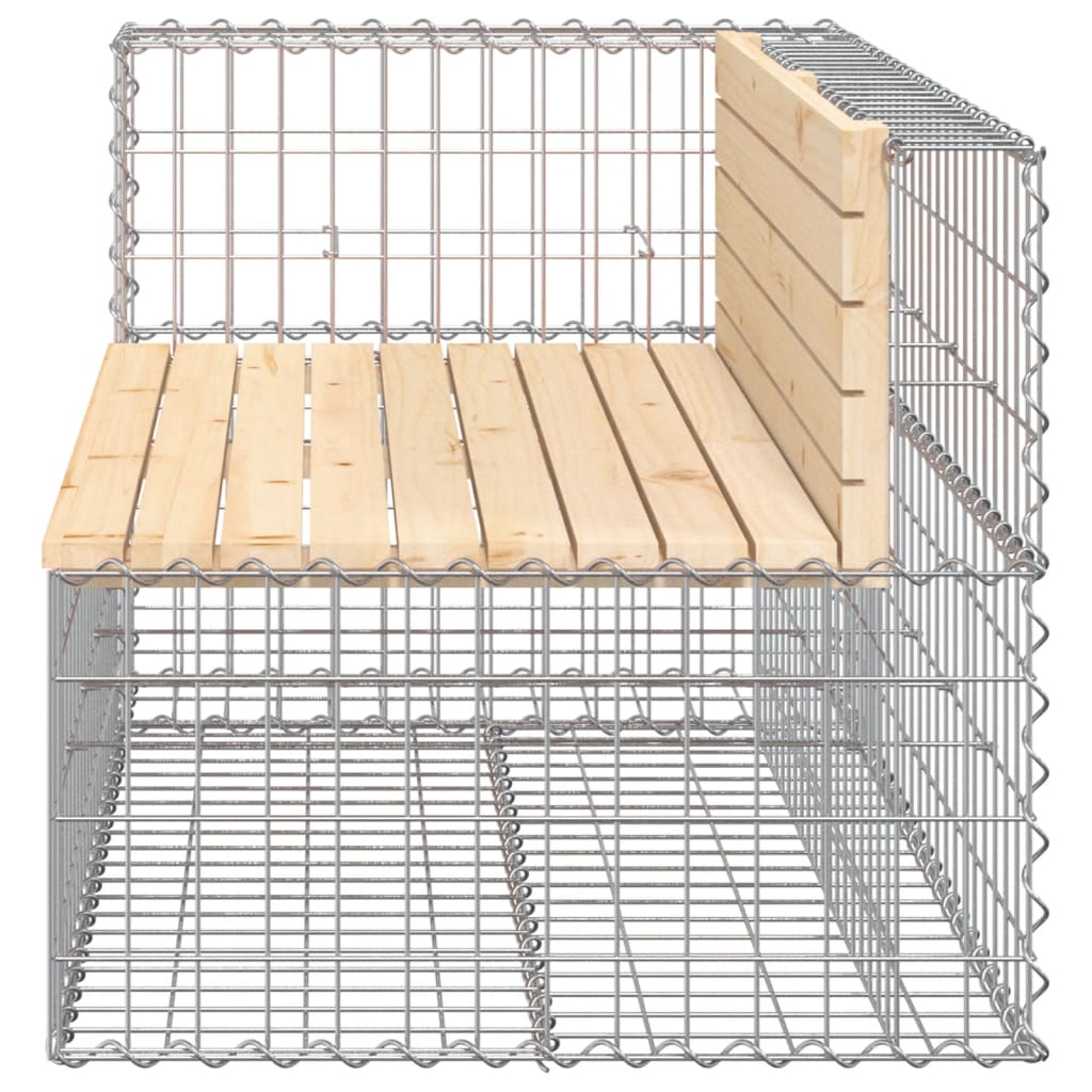 Tuinbank Schanskorfontwerp 122X71X65,5 Cm Massief Grenenhout 122 x 71 x 65.5 cm Natuurlijk grenenhout