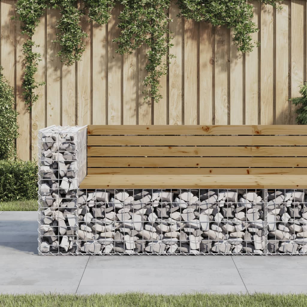 Tuinbank Schanskorfontwerp 122X71X65,5 Cm Geïmpregneerd Hout 122 x 71 x 65.5 cm Donkerbruin