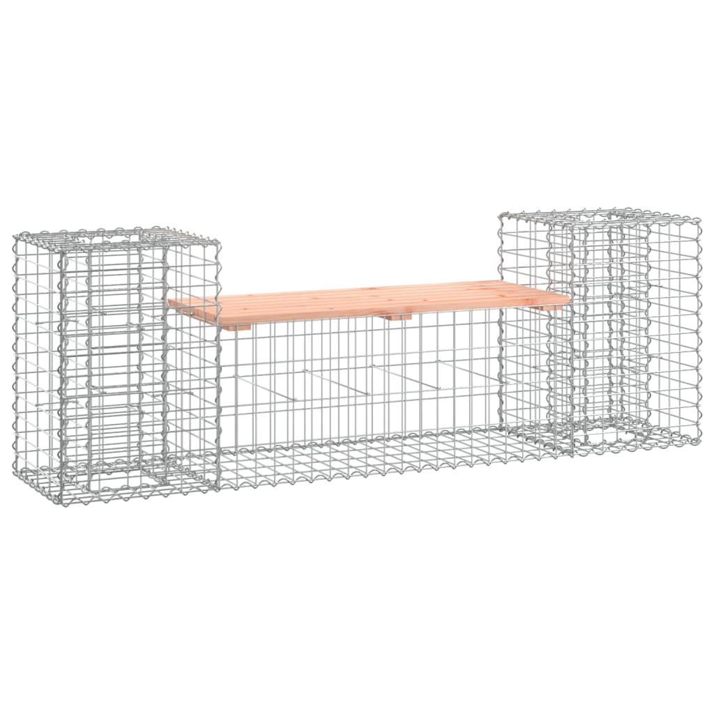 Tuinbank Schanskorfontwerp 183X41X60,5 Cm Massief Douglashout Natuurlijk douglashout
