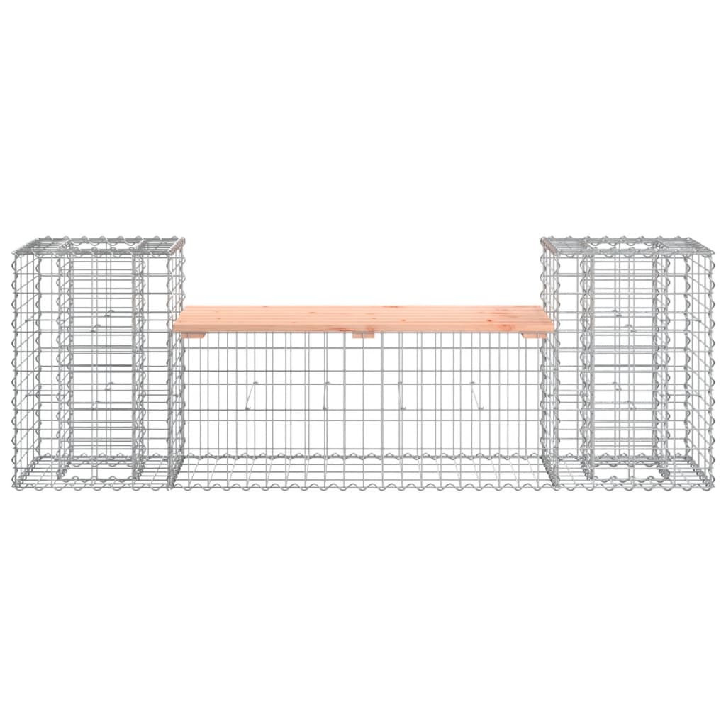 Tuinbank Schanskorfontwerp 183X41X60,5 Cm Massief Douglashout Natuurlijk douglashout