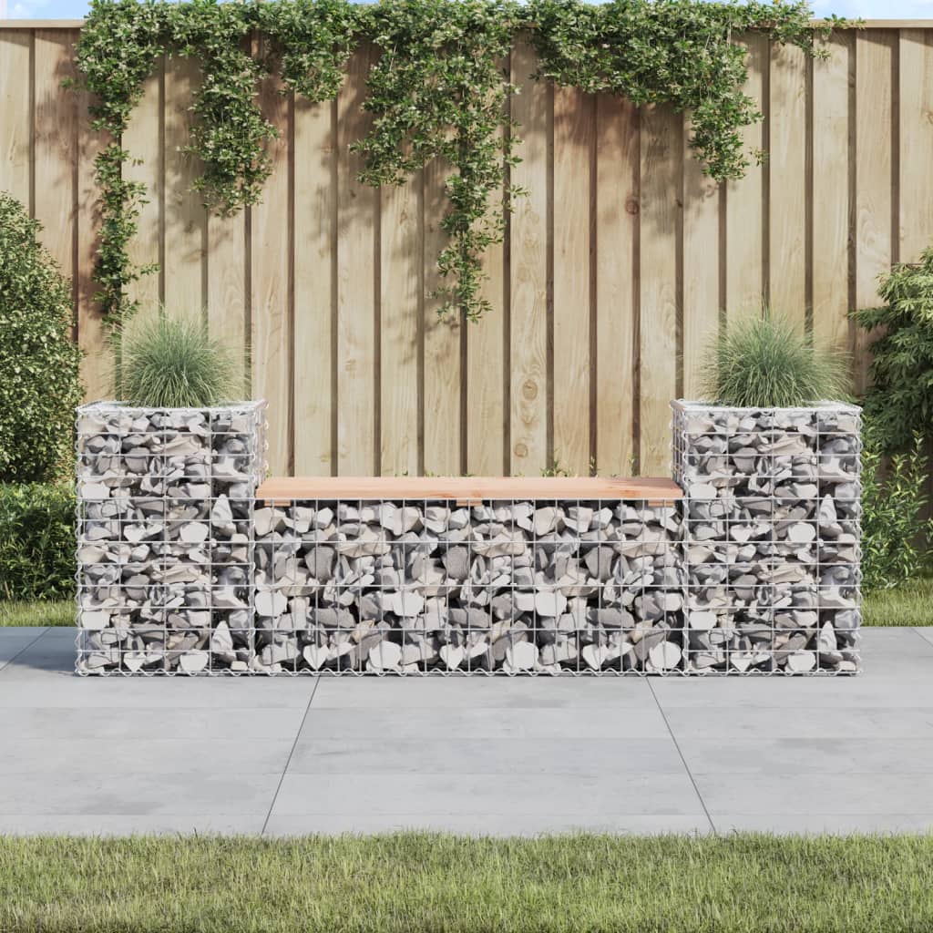Tuinbank Schanskorfontwerp 183X41X60,5 Cm Massief Douglashout Natuurlijk douglashout