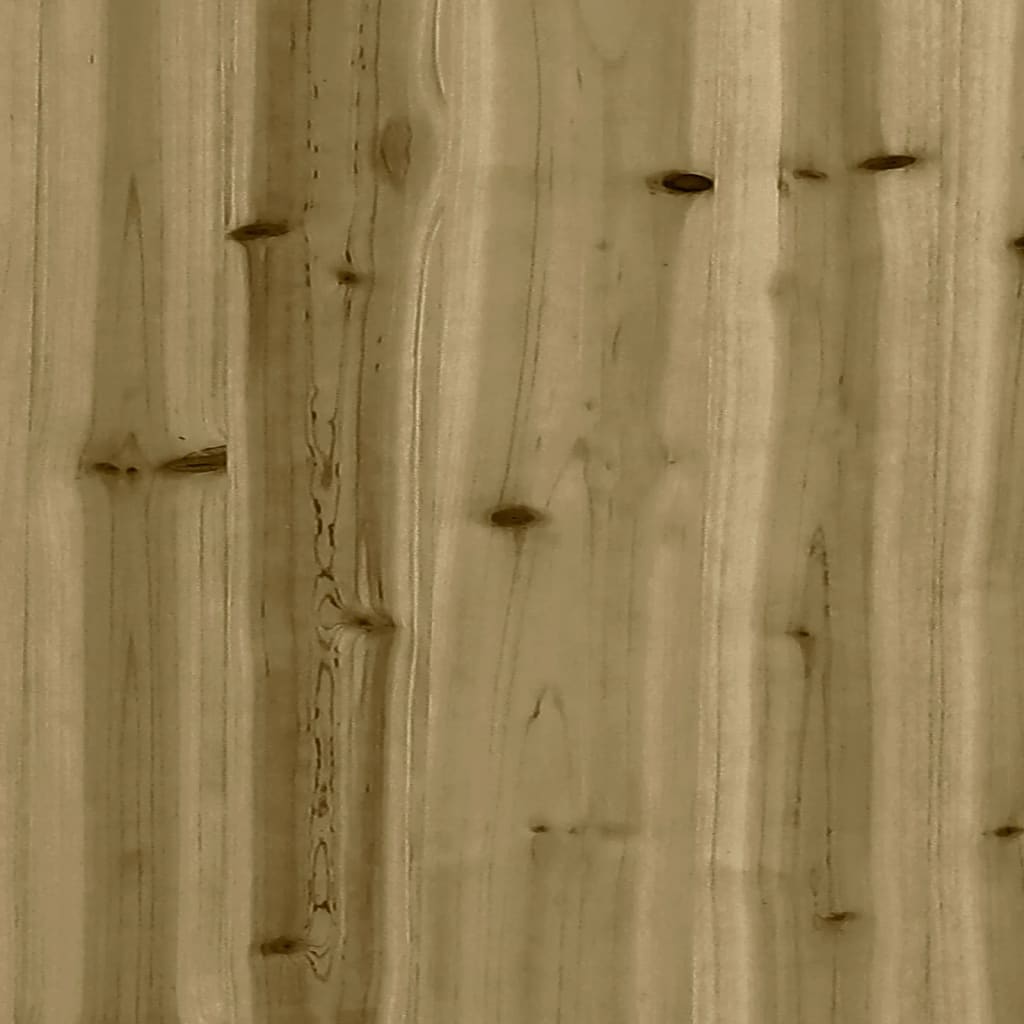 Tuinbank Schanskorfontwerp 183X41X60,5 Cm Geïmpregneerd Hout Donkerbruin