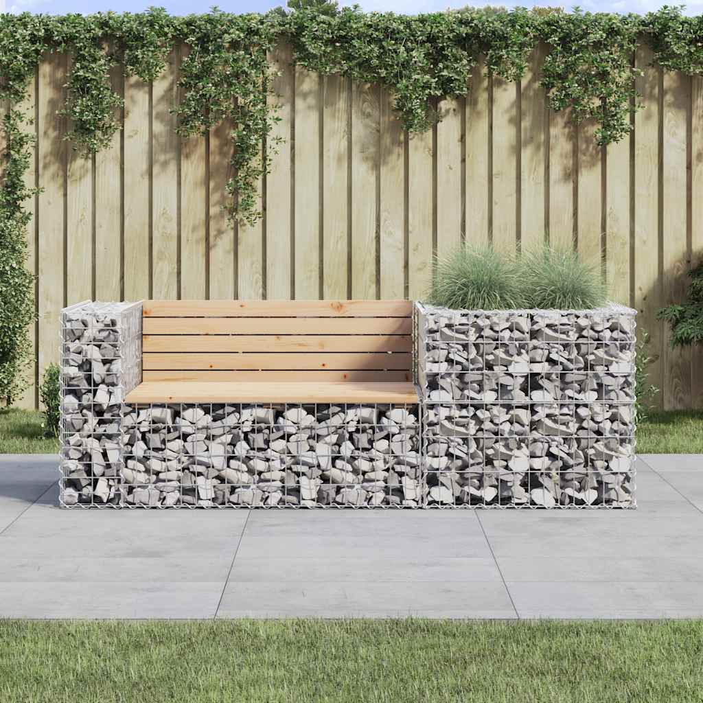 Tuinbank Met Schanskorf Massief Grenenhout 2 Natuurlijk grenenhout