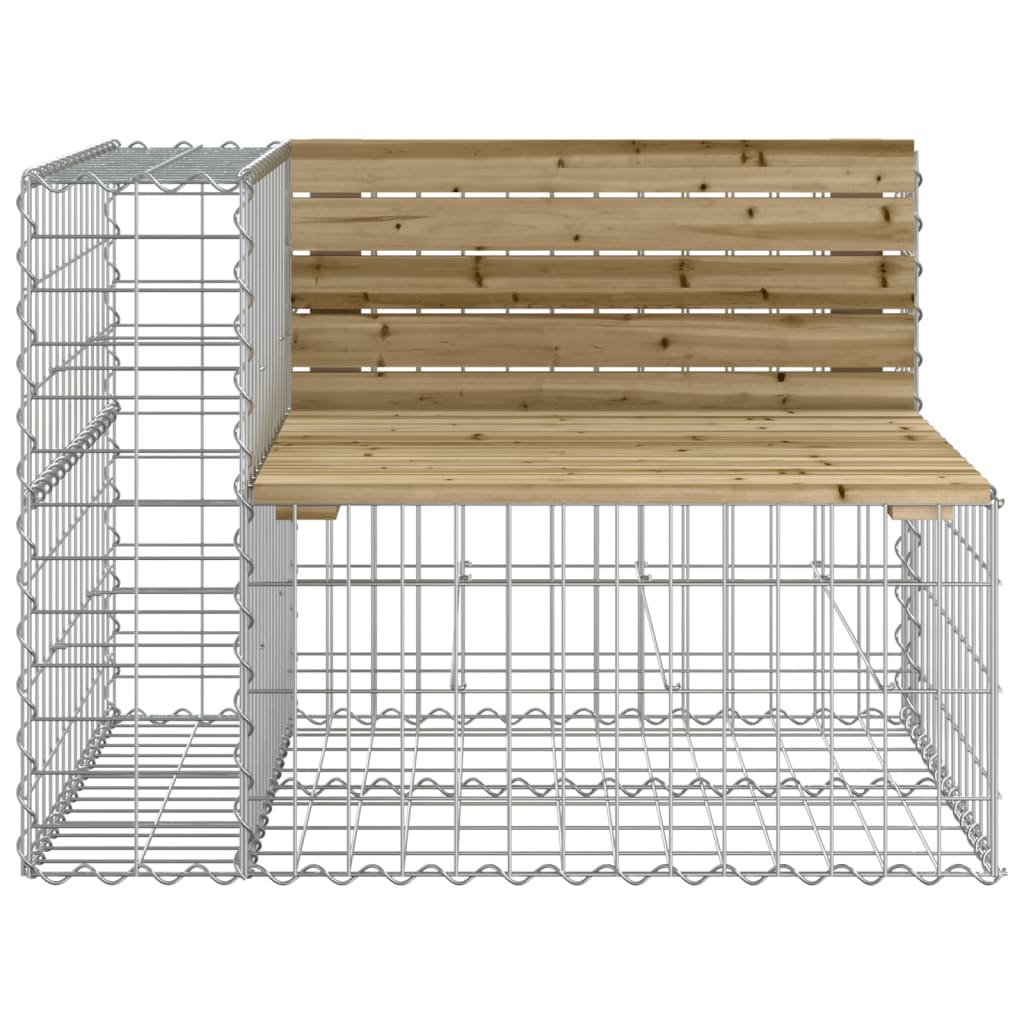 Tuinbank Schanskorfontwerp 287X71X65,5 Cm Geïmpregneerd Hout Donkerbruin