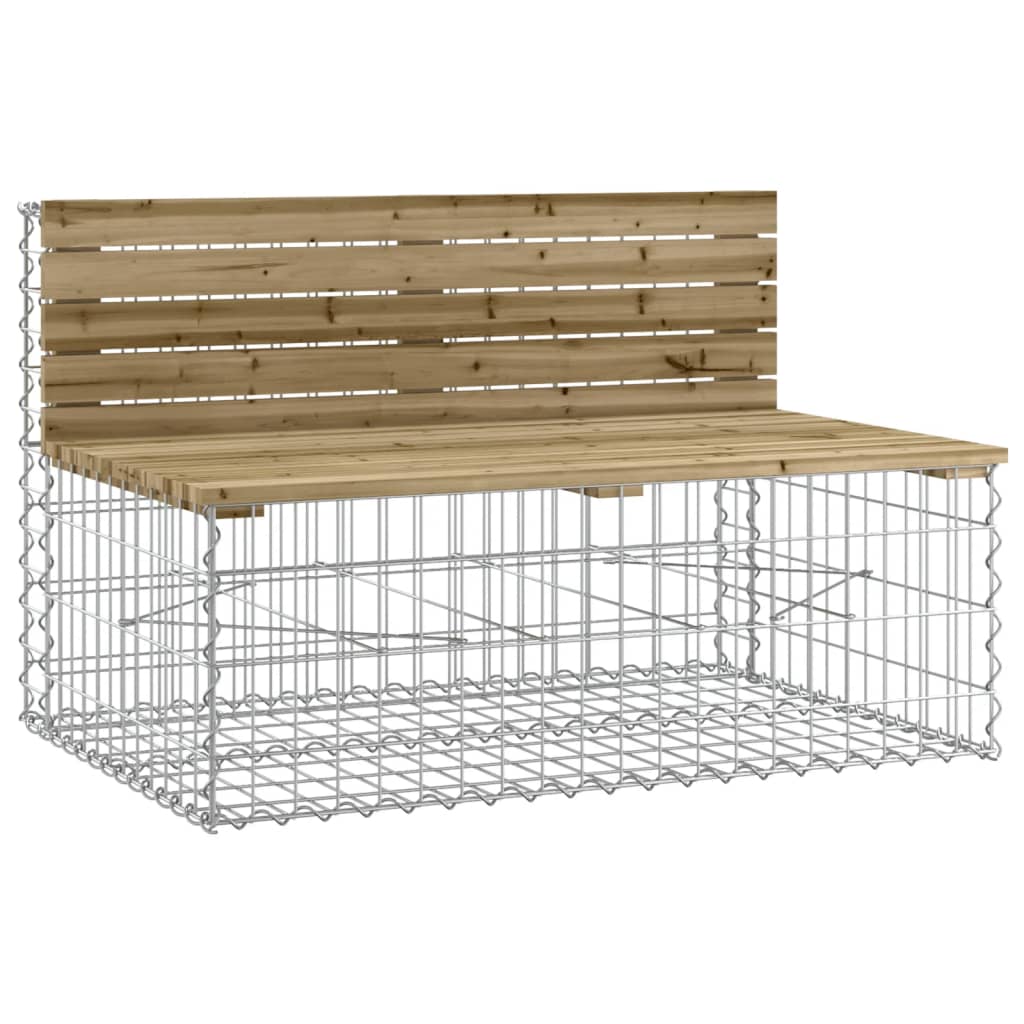 Tuinbank Schanskorfontwerp 287X71X65,5 Cm Geïmpregneerd Hout Donkerbruin