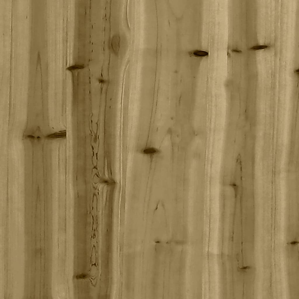 Tuinbank Schanskorfontwerp 287X71X65,5 Cm Geïmpregneerd Hout Donkerbruin