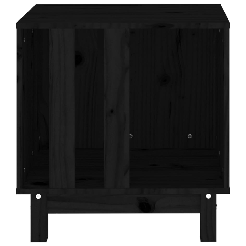 Hondenhok Massief Grenenhout 50 x 40 x 52 cm Zwart