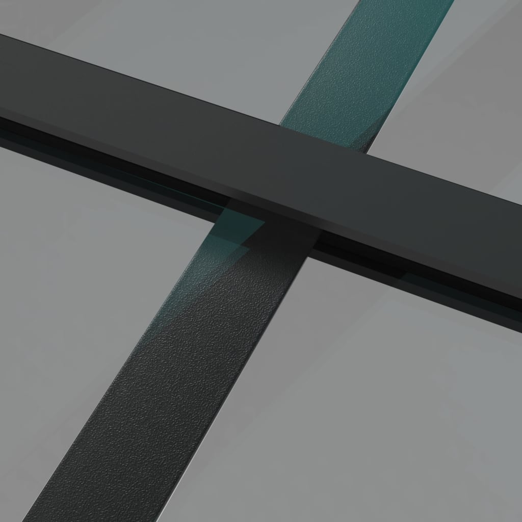 Binnendeur 93x201,5 cm ESG-glas en aluminium zwart