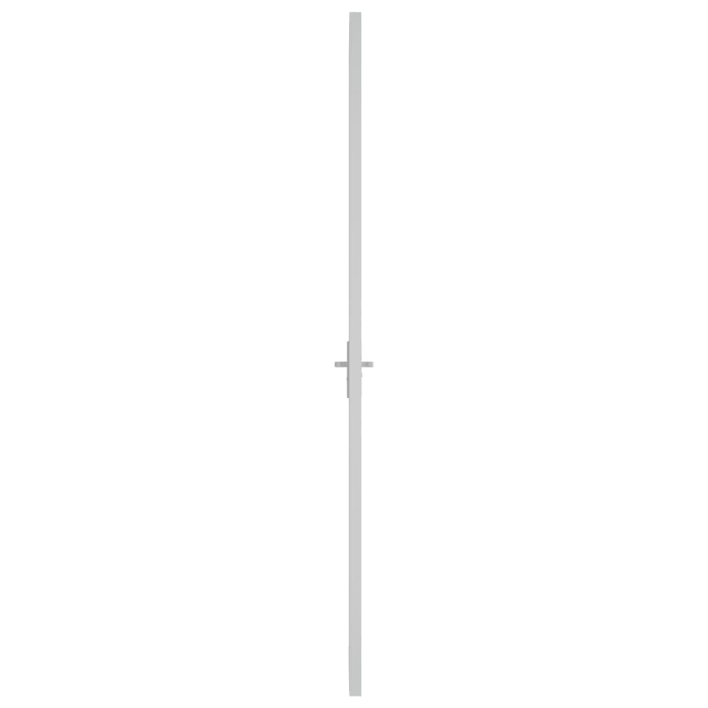 Binnendeur 93x201,5 cm ESG-glas en aluminium wit