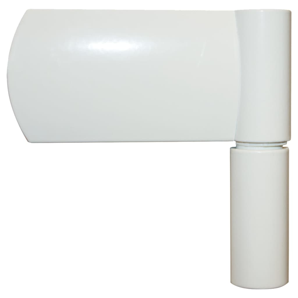 Voordeur 100x210 cm aluminium en PVC wit