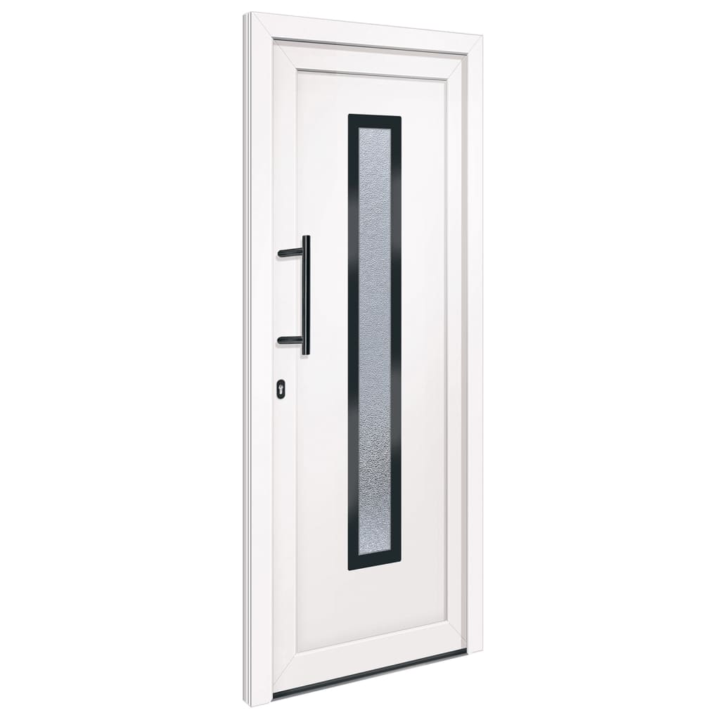 Voordeur 88x200 cm PVC wit