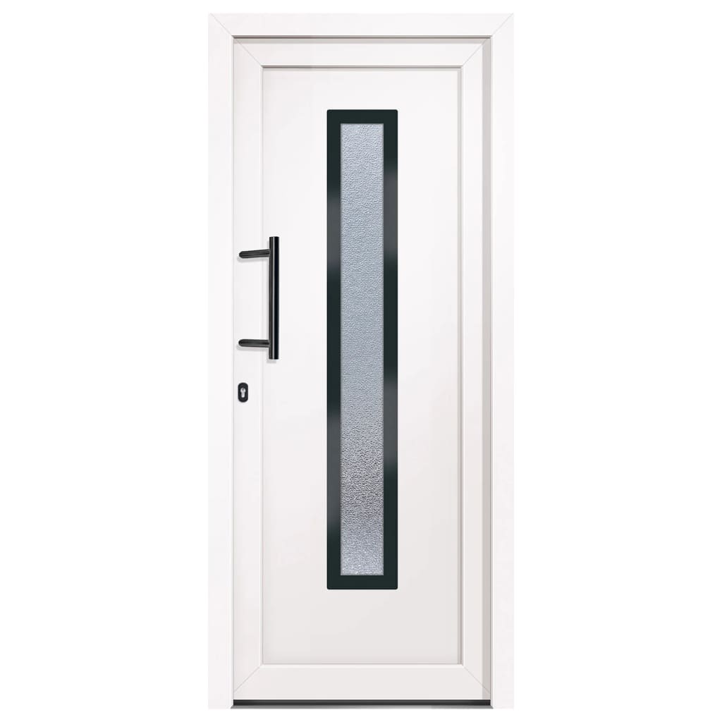 Voordeur 88x200 cm PVC wit