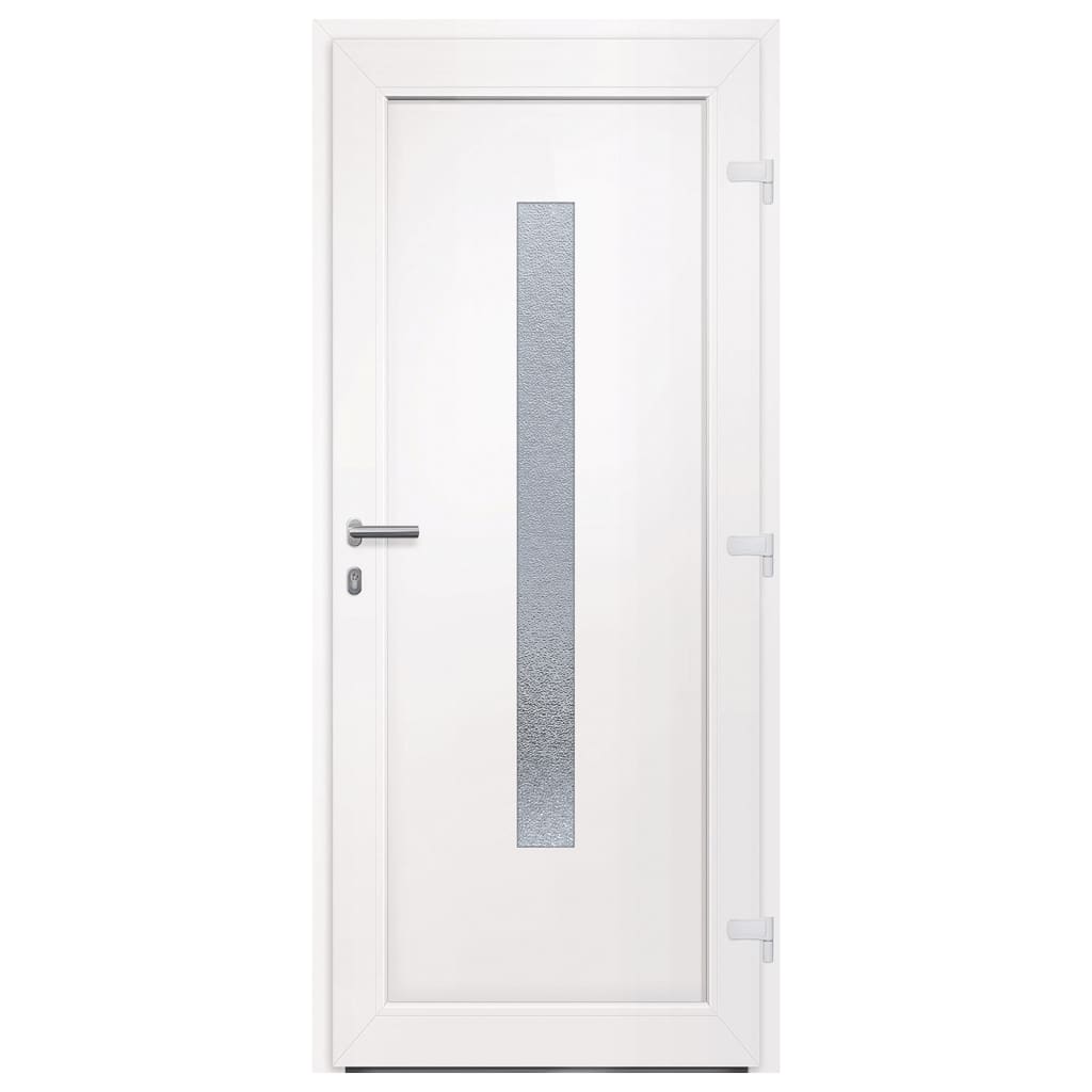 Voordeur 88x200 cm PVC wit