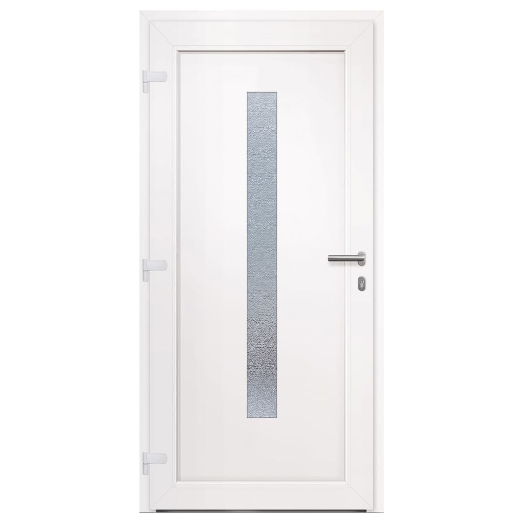 Voordeur 98x208 cm PVC antracietkleurig