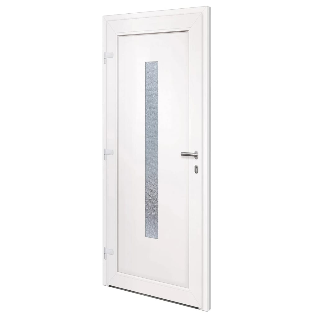 Voordeur 98x208 cm PVC antracietkleurig