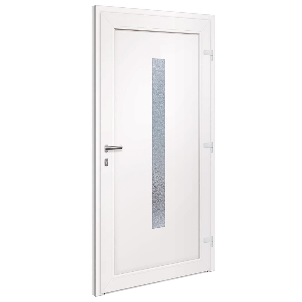 Voordeur 98x200 cm PVC antracietkleurig