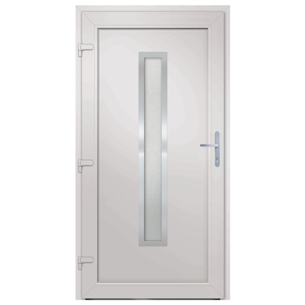 Voordeur 98x208 cm PVC antracietkleurig